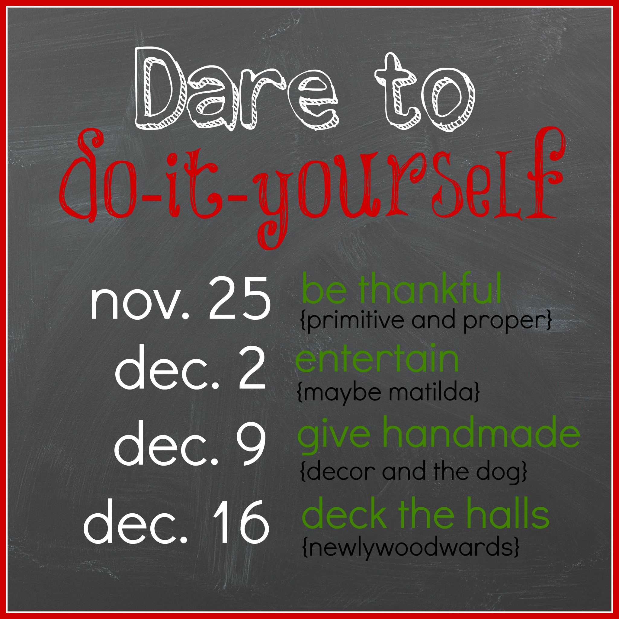 Dare to do-it-yourself button 2013