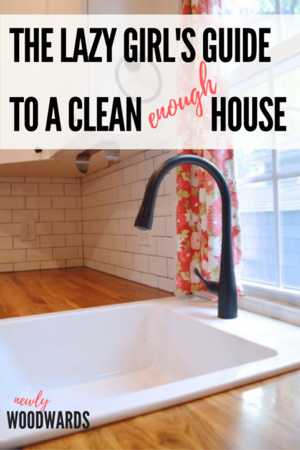 The lazy girl's guide to a clean house - easy ways to keep your house presentable all the time.