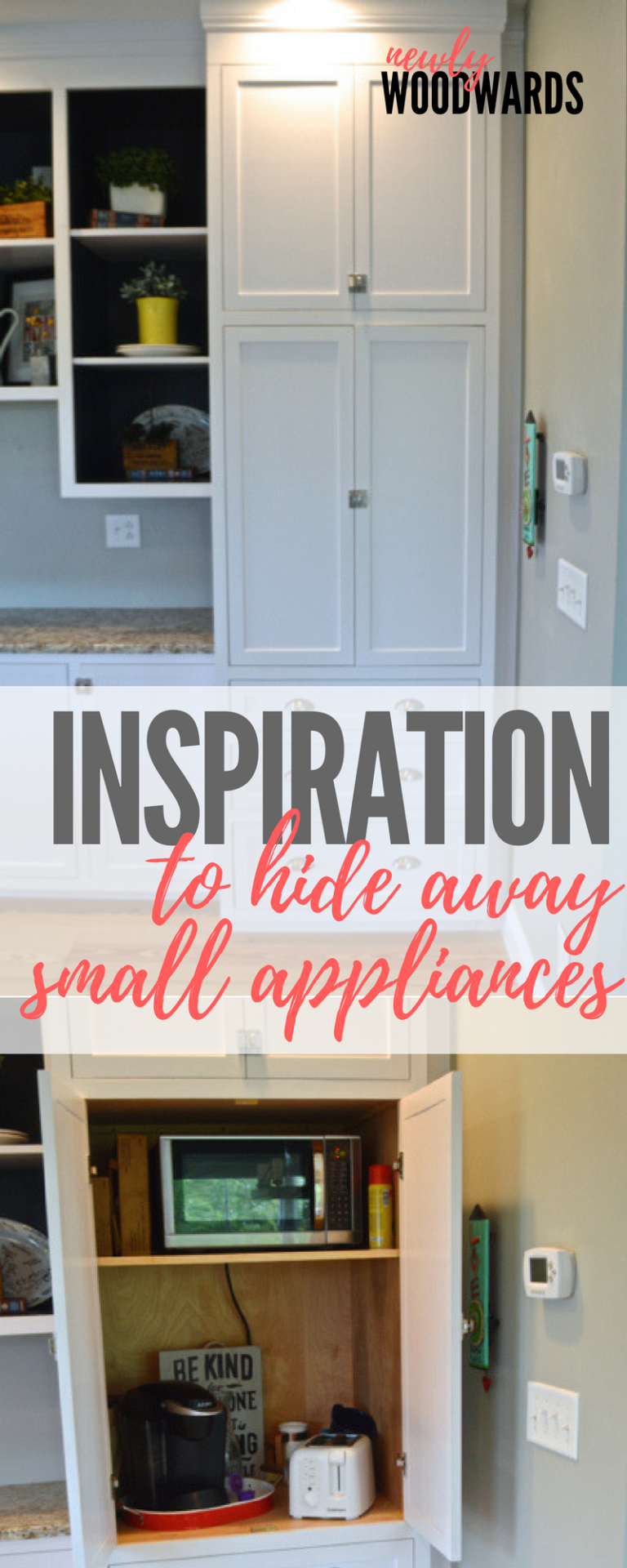 How to hide small appliances in the kitchen