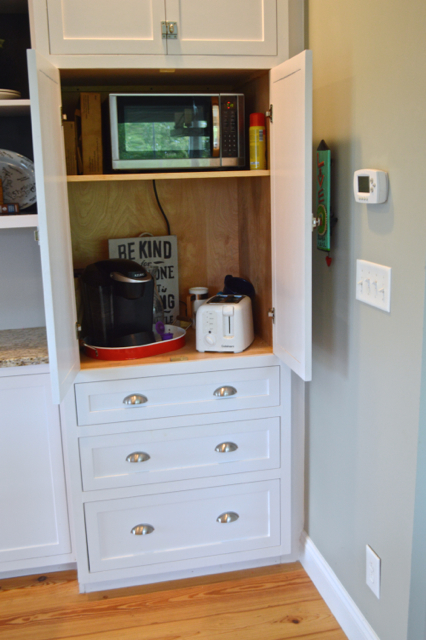 How to hide small appliances in the kitchen