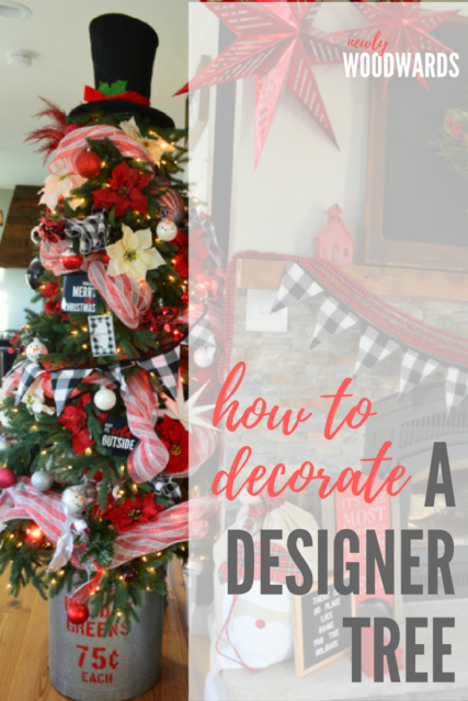 How to decorate a designer Christmas tree