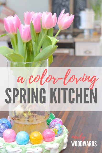 Colorful spring kitchen tour | NewlyWoodwards