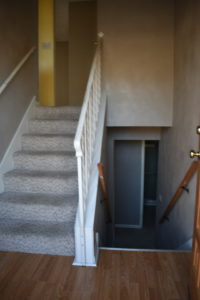 Split level stairs before